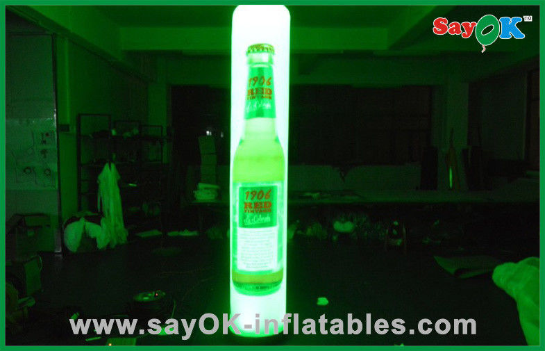Promotional LED Inflatable Lighting Decoration Small Inflatable Pillar 2m Height