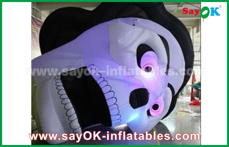 Halloween LED light Inflatable Holiday Decorations , Human skeleton Inflatable Cartoon Characters