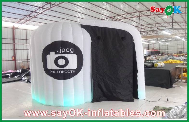 Small Photo Booth Portable Inflatable Photo Booth Inflatable Photo-Taking Tent WIth Led Lighting