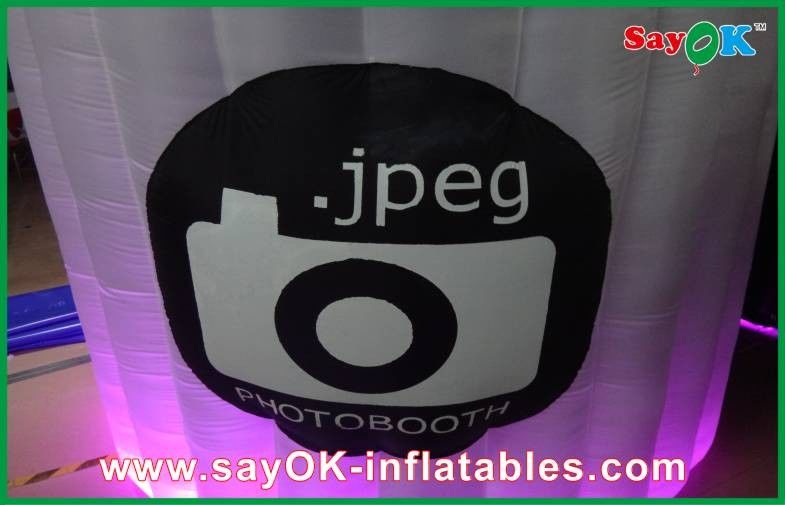Small Photo Booth Portable Inflatable Photo Booth Inflatable Photo-Taking Tent WIth Led Lighting