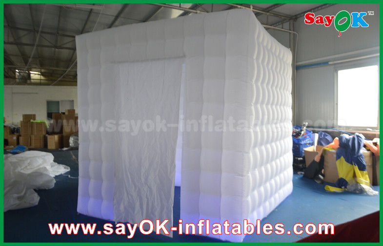 Inflatable Photo Studio Lighting 2.5m 1 Door Inflatable Cabin Photobooth Photo Booth Tent With Velcro Curtain