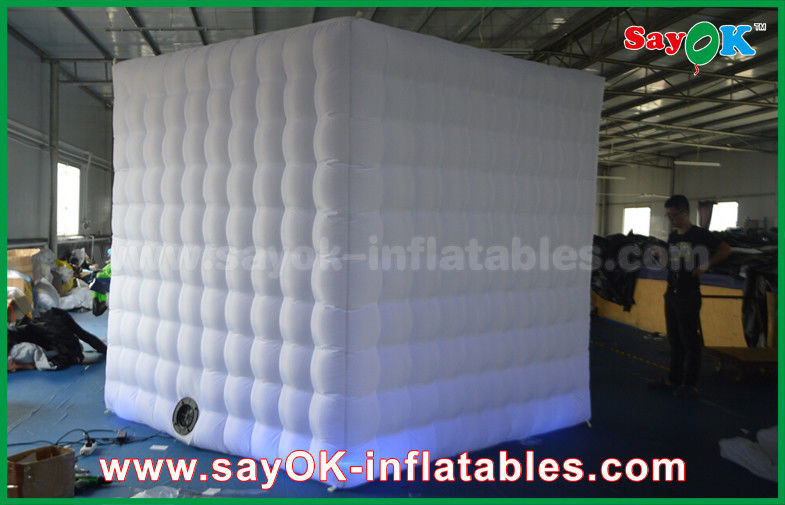 Inflatable Photo Studio Lighting 2.5m 1 Door Inflatable Cabin Photobooth Photo Booth Tent With Velcro Curtain