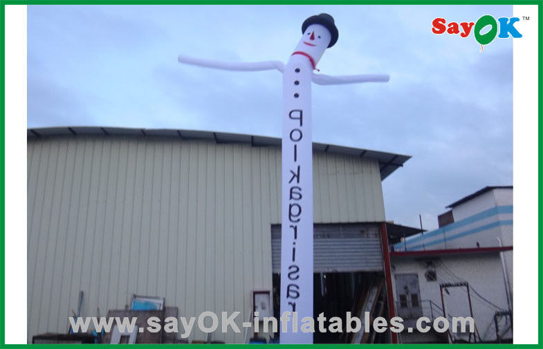 Dancing Inflatable Man Customized Advertising Snowman Inflatable Air Dancer / Waving Man For Festival