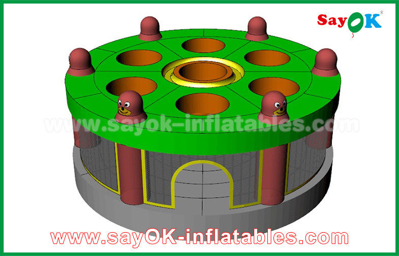 Giant Inflatable Games Funny Inflatable Sports Games Human Whack A Mole Game With Air Blower