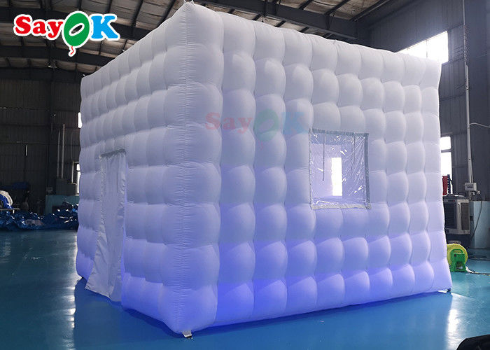 Custom Inflatable Tent LED Oxford Inflatable Cube Tent Square Party Center Marquee For Exhibition