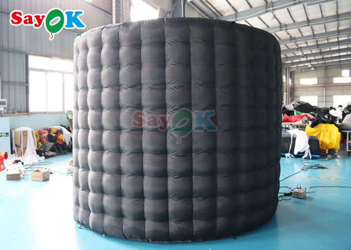 Custom Black Inflatable Photo Booth Party Events Blow Up Led 360 Photo Booth Enclosure