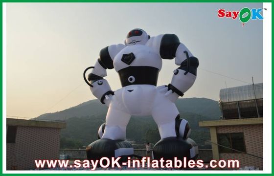 Nhân vật phim hoạt hình bơm lên màu trắng / đen, Robot bơm lên vải Oxford