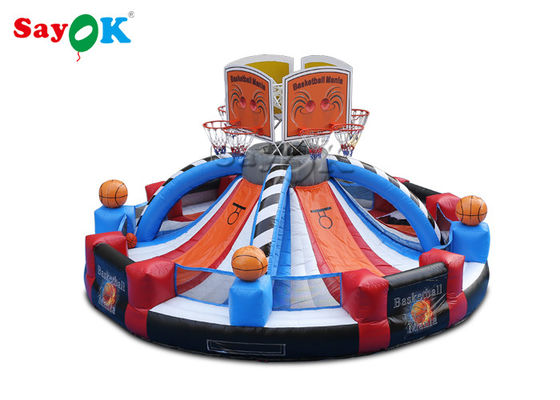 Giant Outdoor Inflatable Basketball Hoop Shooting Game Logo tùy chỉnh