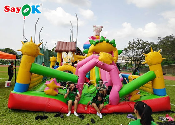 An toàn thương mại bơm lớn Trampoline cho trẻ em sân chơi