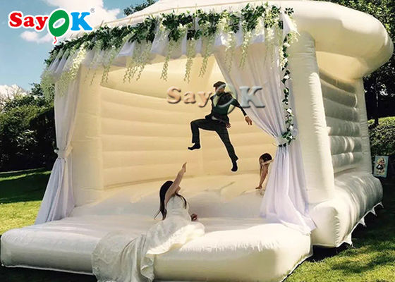 Thị trường nổi bật thương mại cho bữa tiệc cưới / White Bouncy Castle