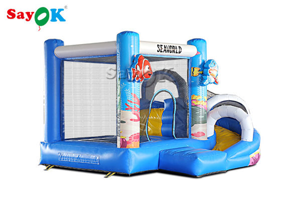 Giant Inflatable PVC Air Bouncer Slide Animals Combo Open 2 năm bảo hành