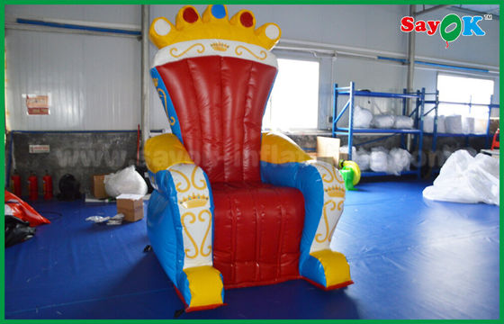 Màu xanh và màu đỏ PVC tùy chỉnh quảng cáo Ống tròn / ghế sofa cho Prop