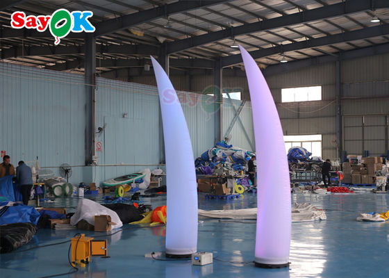 Trang trí chiếu sáng bơm hơi ROHS Hình nón lưỡi liềm 3m
