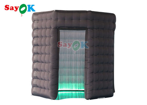 Buồng chụp ảnh bơm hơi tùy chỉnh Vòng không mái Led Blow Up 360 Photo Booth