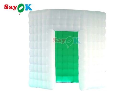 Kho hình bầu dục Photo Booth Lều Led bơm hơi với máy thổi khí