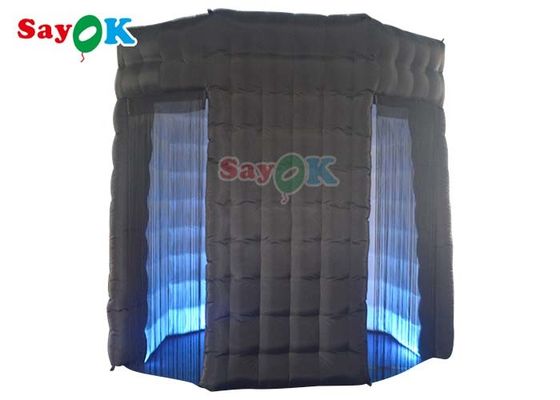 Lều bao vây gian hàng ảnh bơm hơi chống vỡ đèn LED cho đám cưới