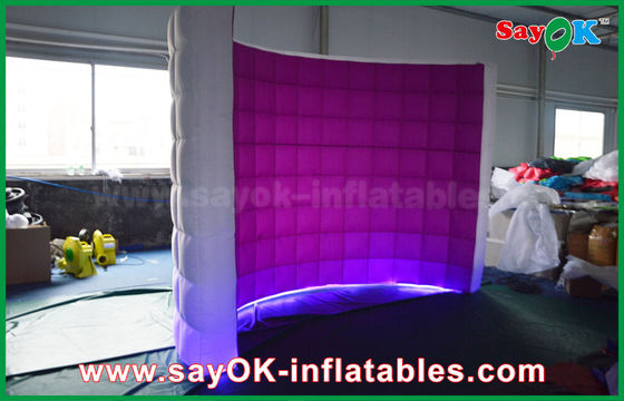Gian hàng ảnh bơm hơi Thuê Kiosk LED Wall Gian hàng ảnh bơm hơi, Bữa tiệc Led Photobooth Chất liệu vải Oxford