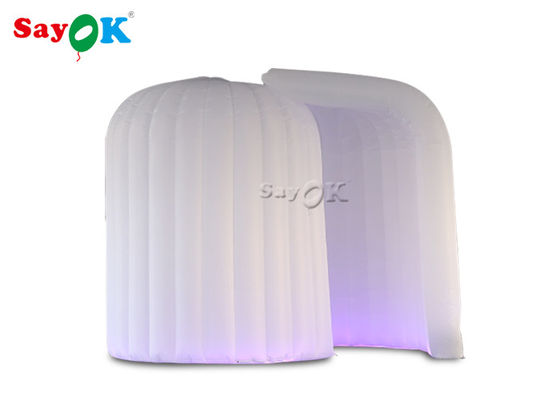 Studio ảnh chuyên nghiệp 3 * 2 * 2.3m LED Igloo Bơm hơi chụp ảnh di động với một rèm cửa