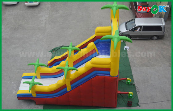 Cầu trượt bơm hơi dành cho trẻ em 5 X 8 Cầu trượt bơm hơi thương mại ngoài trời khổng lồ Cầu trượt đôi