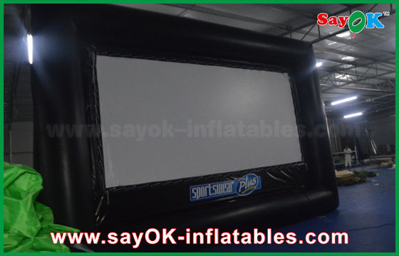 Màn hình máy chiếu bơm hơi 6 X 3,5m Pvc / Vải Oxford Màn hình phim bơm hơi có thể bảo vệ cho thuê