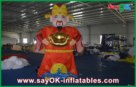 Lễ hội kỷ niệm sự kiện thần tài bơm hơi quảng cáo phim hoạt hình di chuyển bơm hơi