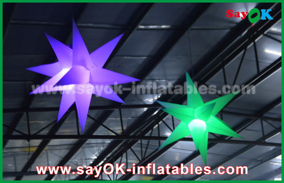 1.5m 190 D Nylon Quảng cáo Đèn bơm trang trí, Ngôi sao bơm với đèn LED