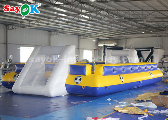 Bóng đá bơm hơi khổng lồ 8 * 5m Bạt PVC Trò chơi thể thao bơm hơi Sân bóng đá bơm hơi
