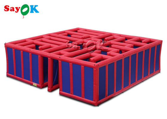 Trò chơi tiệc bơm hơi Lễ hội ngoài trời thương mại 10x10x3m Mê cung mê cung bơm hơi