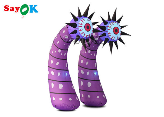 Commercial Led Inflatable Lighting Decoration Column Flower With Eyes (Thiết kế đèn bơm)