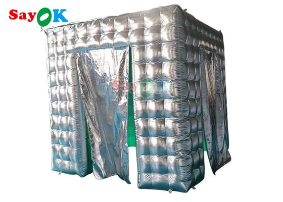 Hộp đêm ngoài trời Bơm hơi Light Party Cube Tent Photo Booth Quảng cáo Tùy chỉnh