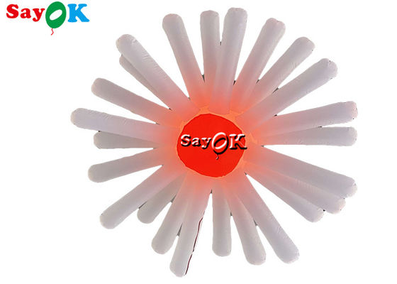 Hoa treo bơm khổng lồ với đèn LED trang trí đám cưới đa màu