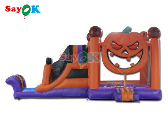 Dumpkin Halloween bơm lên với slide bơm lên cho bữa tiệc