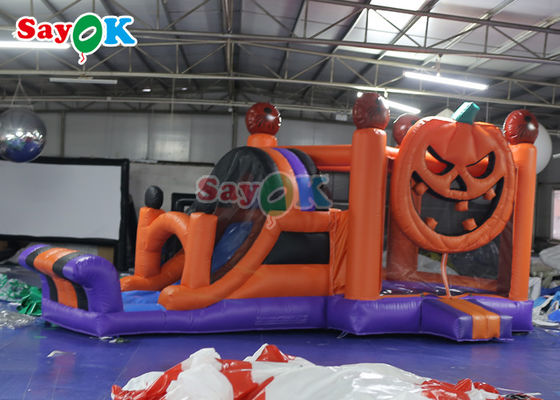 Tiệc bơm bơm khổng lồ Lâu đài nhấp nháy Slide Combo Halloween Lâu đài nhấp nháy
