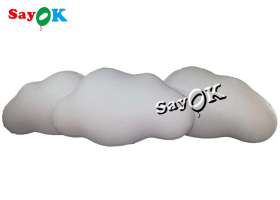 3m 10ft Custom Inflatable Products Ceiling Hanging PVC Cloud Balloon Với đèn LED