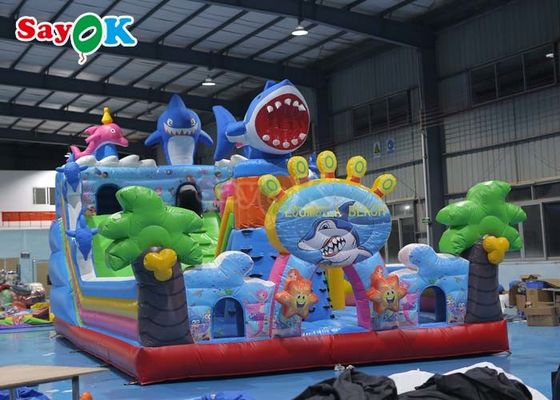 Lăng lăn lâu đài bơm lên thương mại Blow Up Jumping Combo Bounce House Lăng lăng lâu đài bơm lên