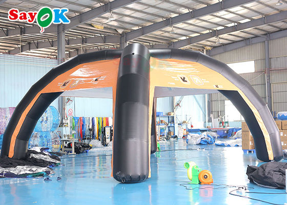 Lều không khí gia đình PVC tùy chỉnh 7x4m Lều không khí bơm cấu trúc hỗ trợ Blow Up Spider Tent