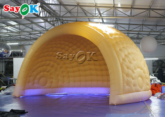 Khu lều bơm vòm ROHS Công viên giải trí 6m LED Khu lều bơm vòm không khí