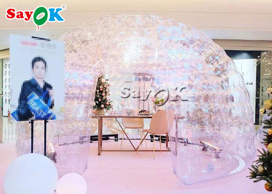Tân lều bơm theo yêu cầu in khí kín rõ ràng bong bóng bơm mái vòm