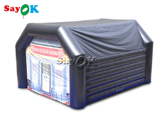 Đi ngoài trời Lều bơm tùy chỉnh Đen 0.4mm PVC Lều vòm bơm cho các sự kiện