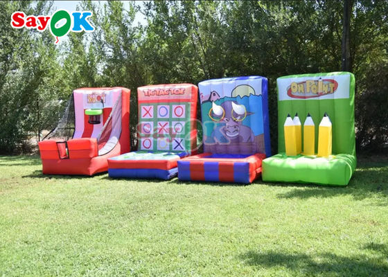 4 In1 Trẻ em Người lớn Trò chơi Lễ hội bơm hơi vui nhộn tương tác dành cho xây dựng nhóm