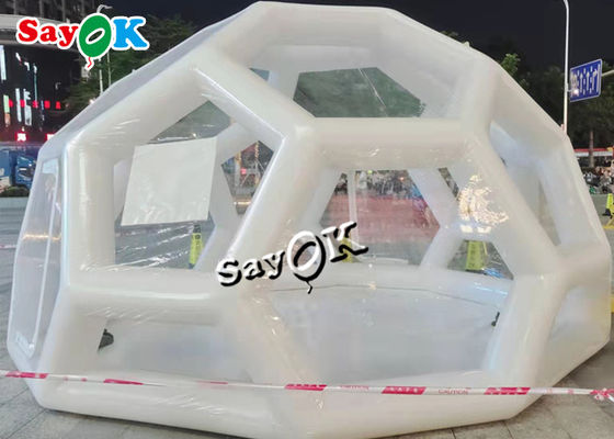Lều bơm hơi trong suốt Khách sạn 3x3m Pop Up Lều bong bóng rõ ràng bơm hơi trong suốt cho các sự kiện